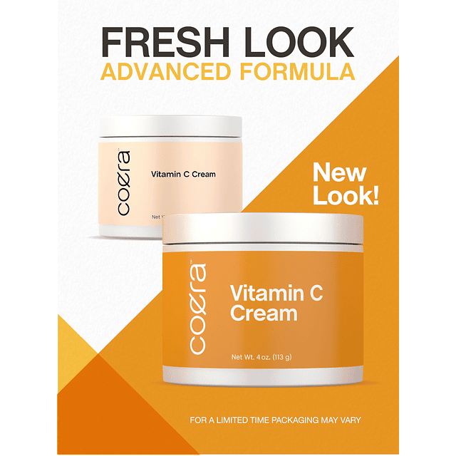 Crema de vitamina C | 4 onzas | Fórmula iluminadora + reafir