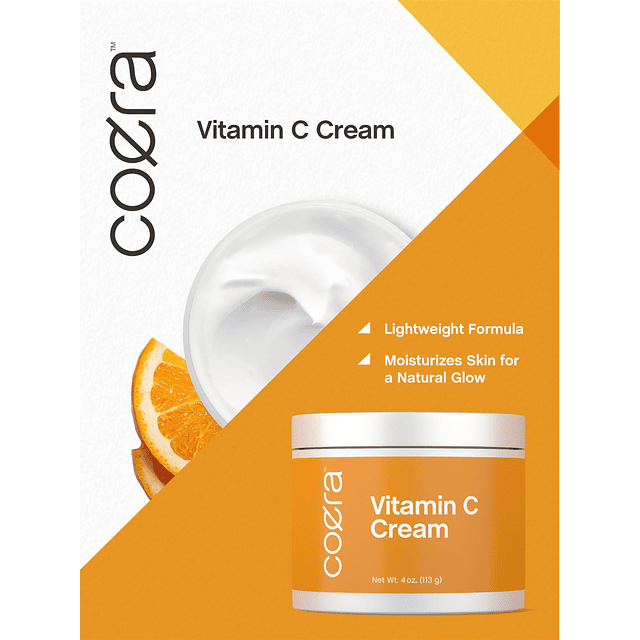 Crema de vitamina C | 4 onzas | Fórmula iluminadora + reafir