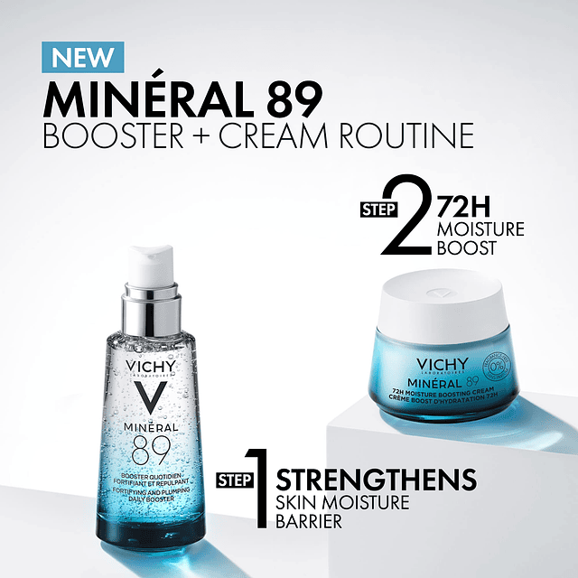 Mineral 89 Crema sin fragancia, crema ligera potenciadora de