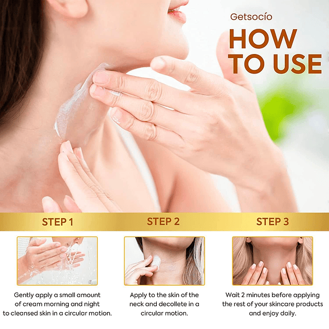 Crema reafirmante para el cuello: Crema antienvejecimiento p