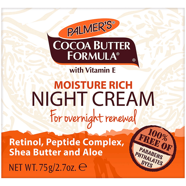 Cocoa Butter Formula Crema facial nocturna rica en humedad,