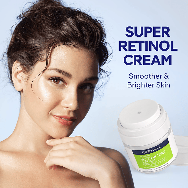 Crema de retinol, crema hidratante facial con retinol, crema