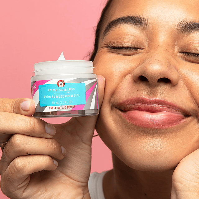 Hello FAB Crema de agua de coco - Hidratante facial ligero y