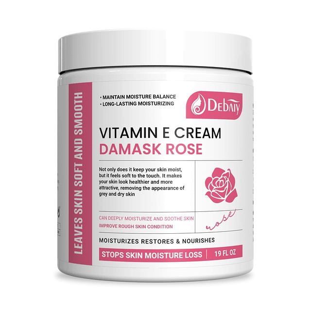 Crema hidratante Damascus Rose Vitamin E - Hidratante suave