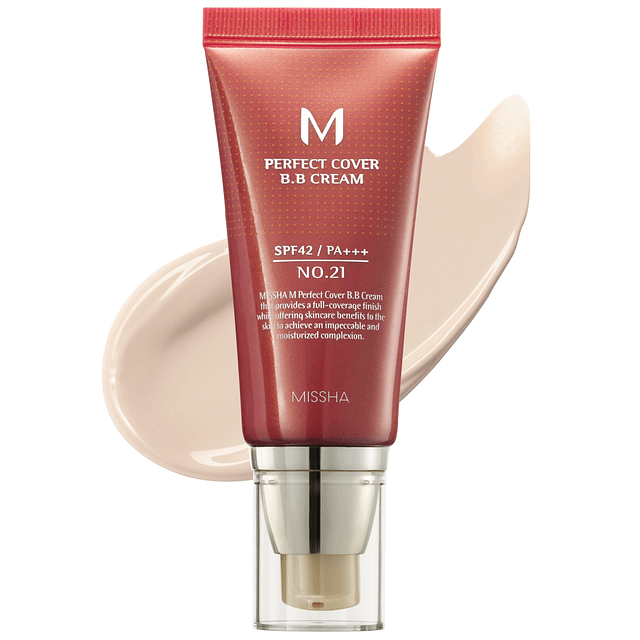 M Perfect Cover BB Cream No.21 Beige claro para piel brillan