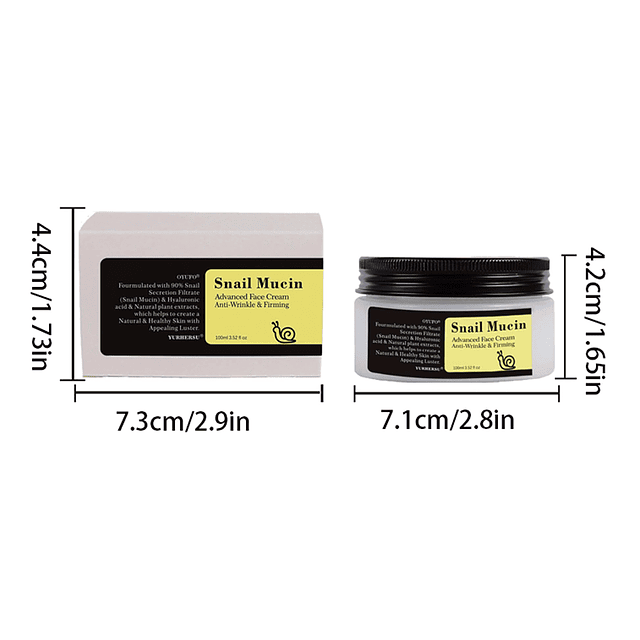 Crema de mucina de caracol, humectante facial diario, gel re