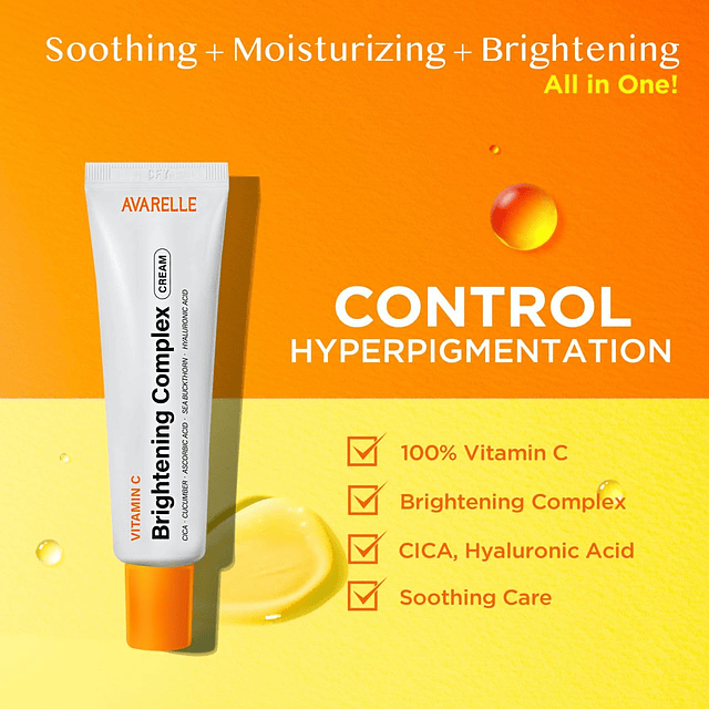 Crema hidratante compleja iluminadora con vitamina C | Crema