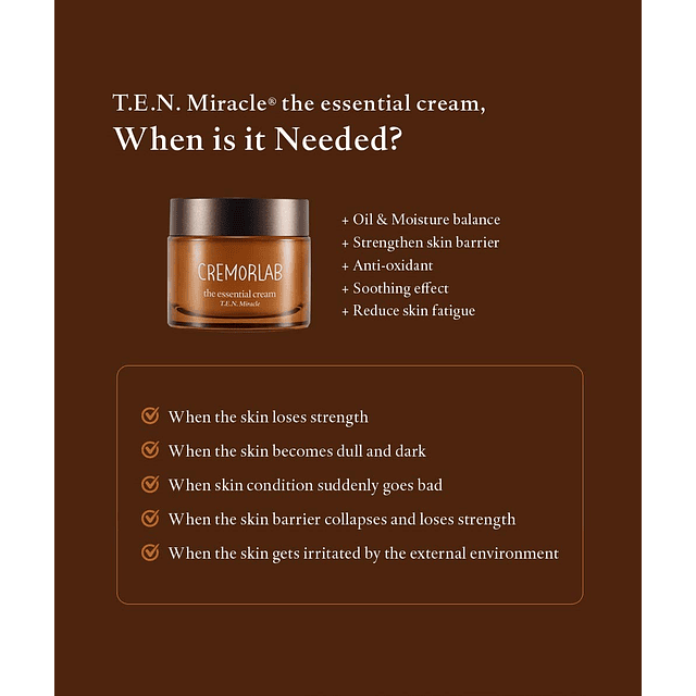 Cremorlab T.E.N. Miracle the Essential Cream Anti Envejecimi