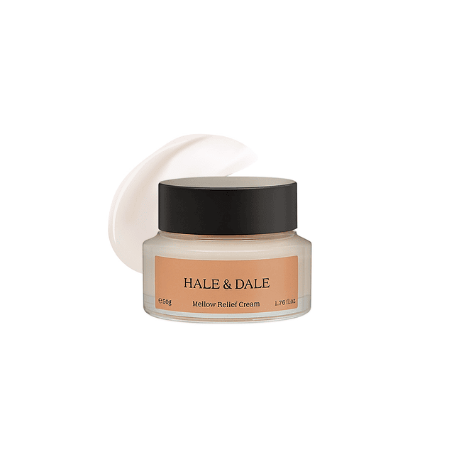 Crema facial hidratante coreana HALE&DALE 1.76 oz, crema hid