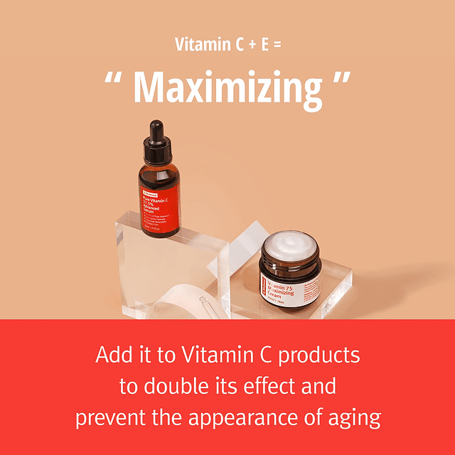 [POR WISHTREND] Crema maximizadora de vitamina 75, humectant