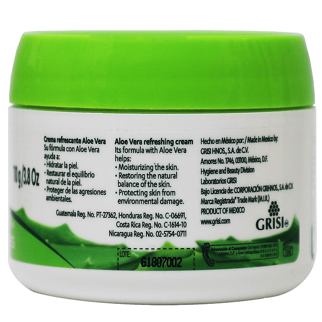 Crema facial de aloe vera, paquete de 2, humectante para tod