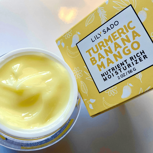 Hidratante facial de cúrcuma, plátano y mango - Crema facial