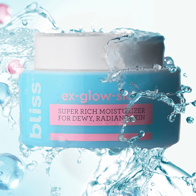 Ex-glow-sion humectante facial súper rico para piel radiante