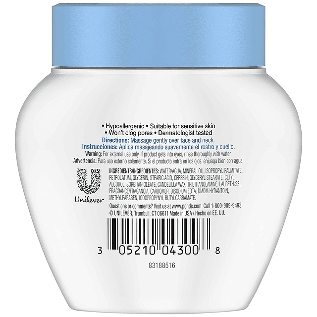 Crema para piel seca , 3.9 oz (paquete de 2)