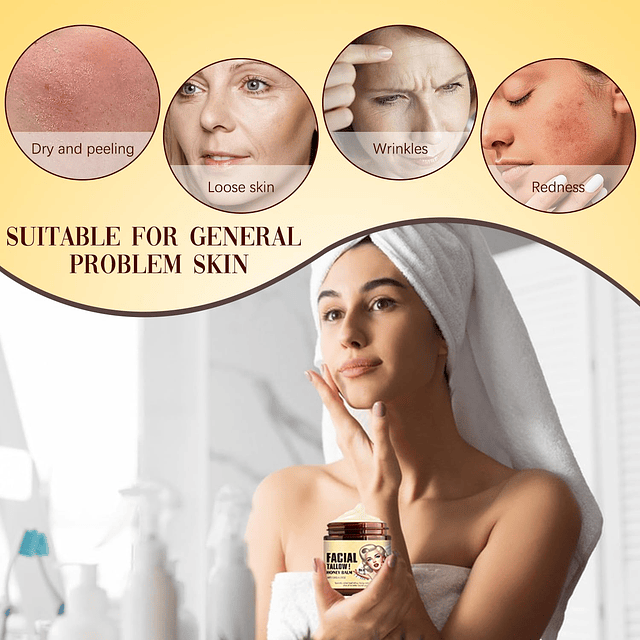 Cijikos Bálsamo de miel y sebo de res batido, crema facial c