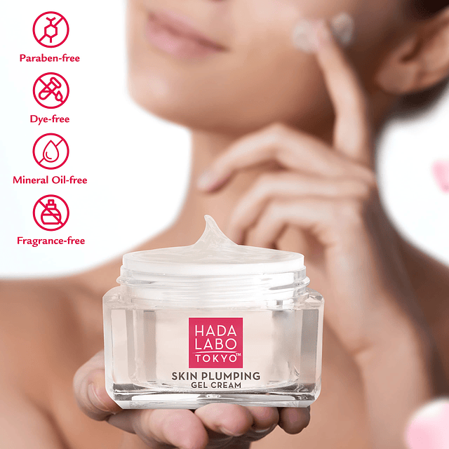 Crema de gel voluminizador, humectante facial, clínicamente