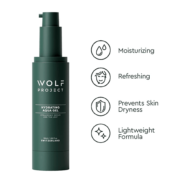 Wolf Project Hidratante facial Aqua Gel 50 ml - Solución de