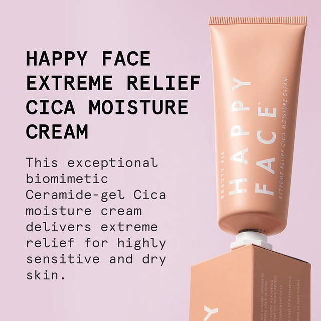 Happy Face Extreme Relief Cica crema hidratante para pieles