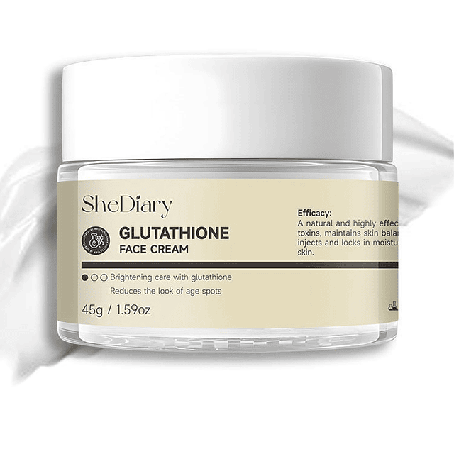 Crema de Glutatión, Crema Facial de Glutatión para Piel Seca