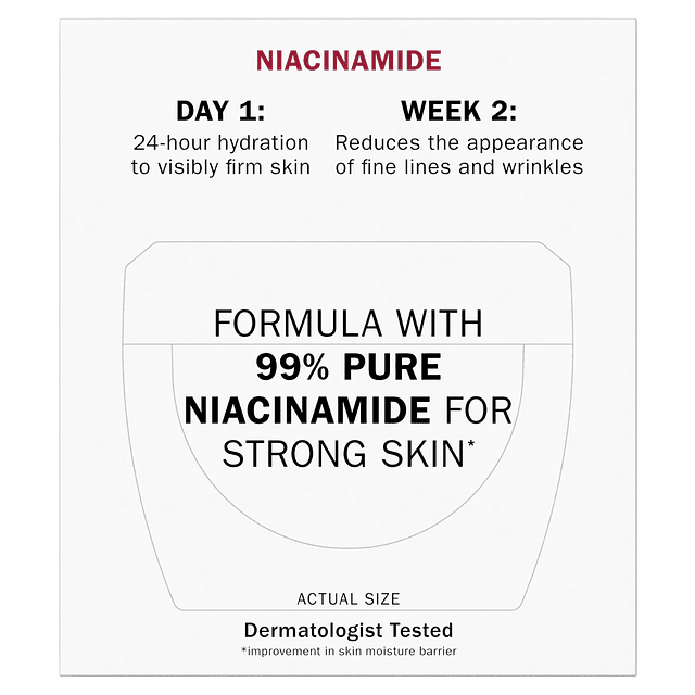 Niacinamide Face Moisturizer, crema facial reafirmante para