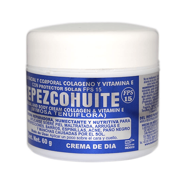 DEL INDIO PAPAGO Crema Facial de Día para la Piel con Tepezc