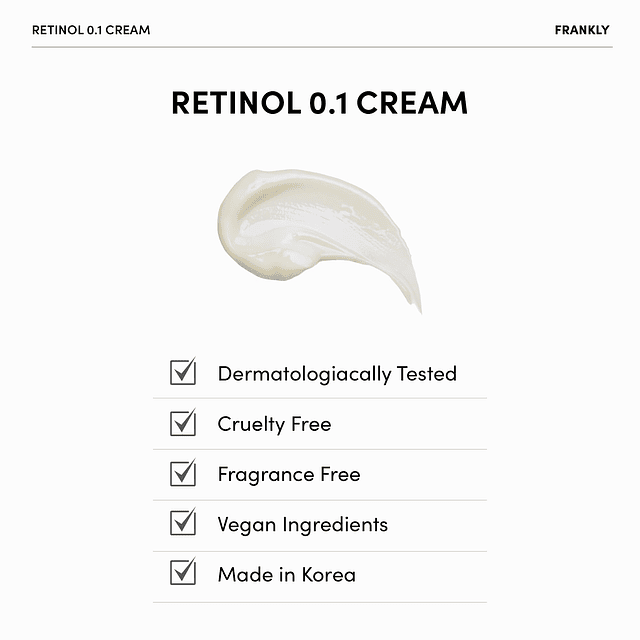 Crema Frankly Retinol 0.1 - Retinol para principiantes | Cui