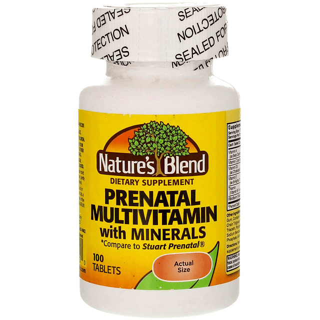 Fórmula prenatal multivitamina 100 tabletas (1AA26)