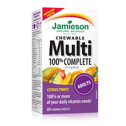 Multivitamínico masticable 100% completo para adultos Citrus