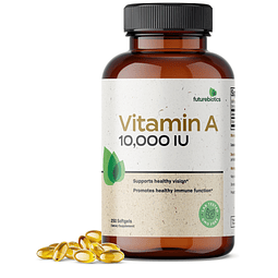 Vitamina A 10,000 UI Fórmula premium sin OGM respalda una vi