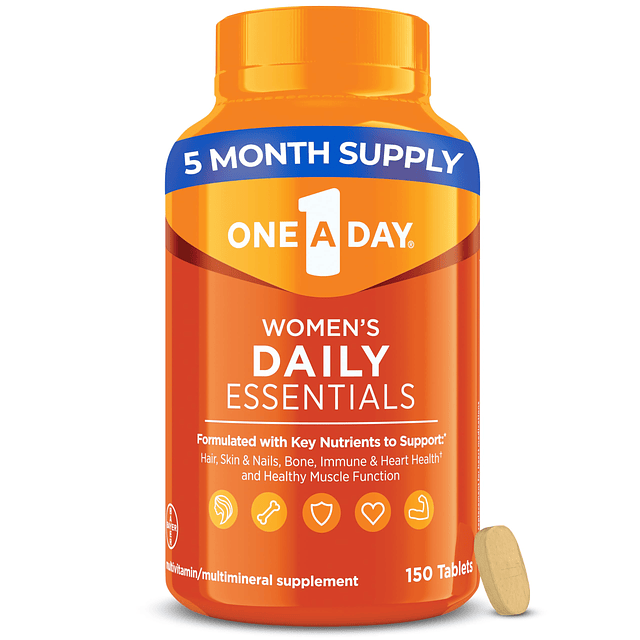 Multivitamina One-A-Day para mujeres esenciales diarias, vit