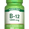 B12 Vitamina 1000 mcg | 100 tabletas | Suplemento vegano, si