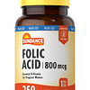 Ácido fólico 800 mcg | 250 Tabletas Vegetarianas | Vitamina