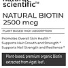 Suplemento de biotina orgánica 2500 mcg Vitaminas para cabel