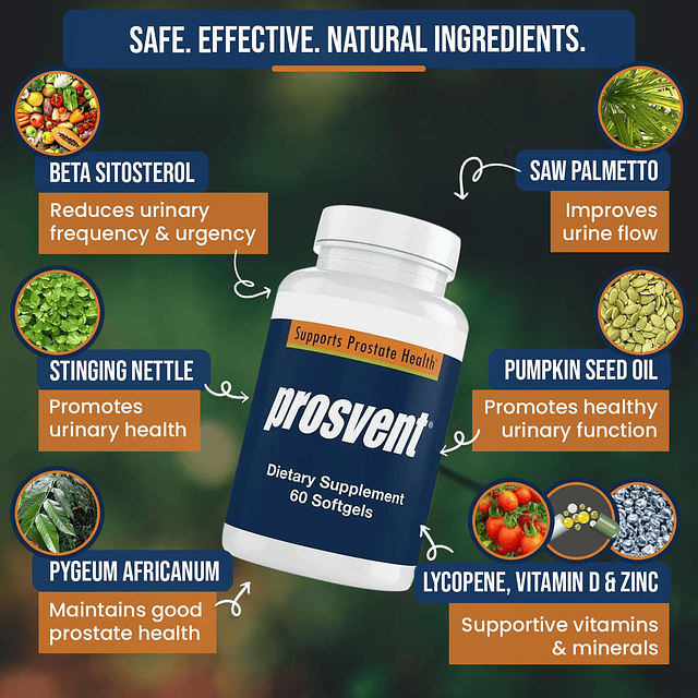 Advanced Suplemento natural de apoyo a la próstata para homb