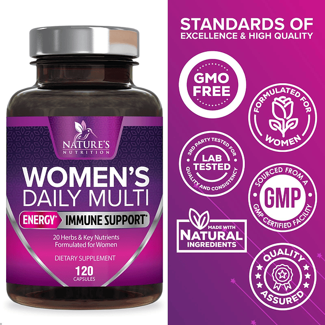 Multivitamínico para mujeres Multivitamínico diario para muj