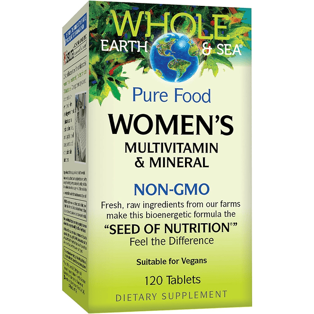 Whole Earth & Sea Multivitamínico y mineral para mujeres, su