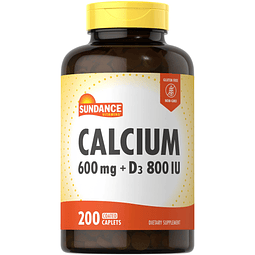 Calcio con vitamina D3 | 600 mg | 200 comprimidos | Suplemen