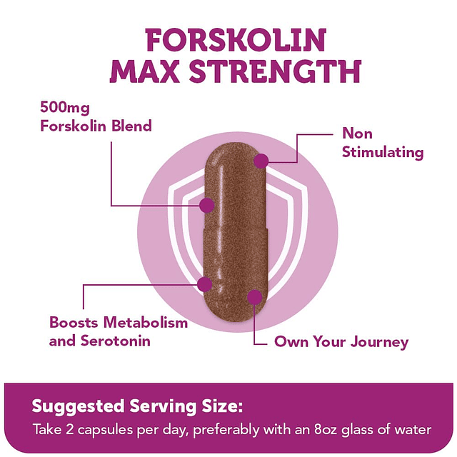 Forskolin Max Strength Suplemento natural para el control de