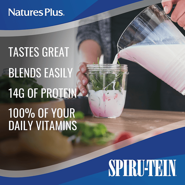 Batido NaturesPlus SPIRU-TEIN Fresa 5 libras, proteína de es