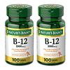 Vitamina B12 natural, 1000 mcg, 100 tabletas (paquete de 2)