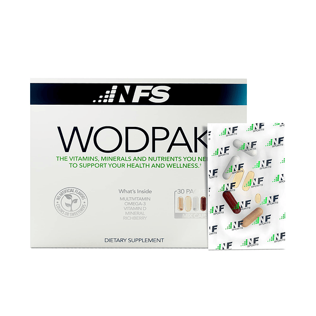 WodPak Multivitamina diaria completa para hombres y mujeres,