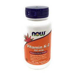 Now Foods, K-2 100 mg, 100 cápsulas