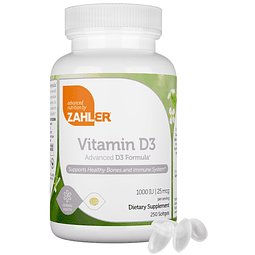 Vitamina D3 avanzada 1000 UI cápsulas blandas (250 unidades)