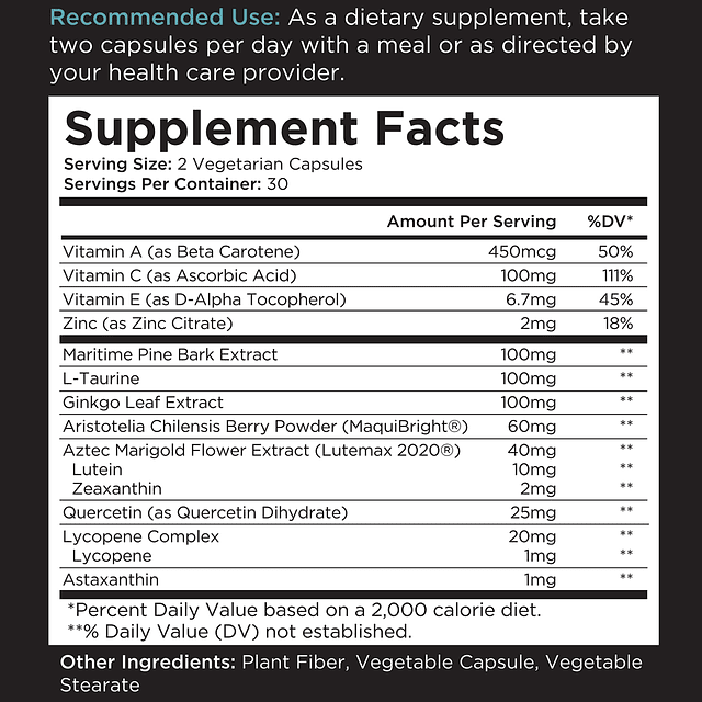 Livingood Suplementos diarios de luteína y zeaxantina, apoyo