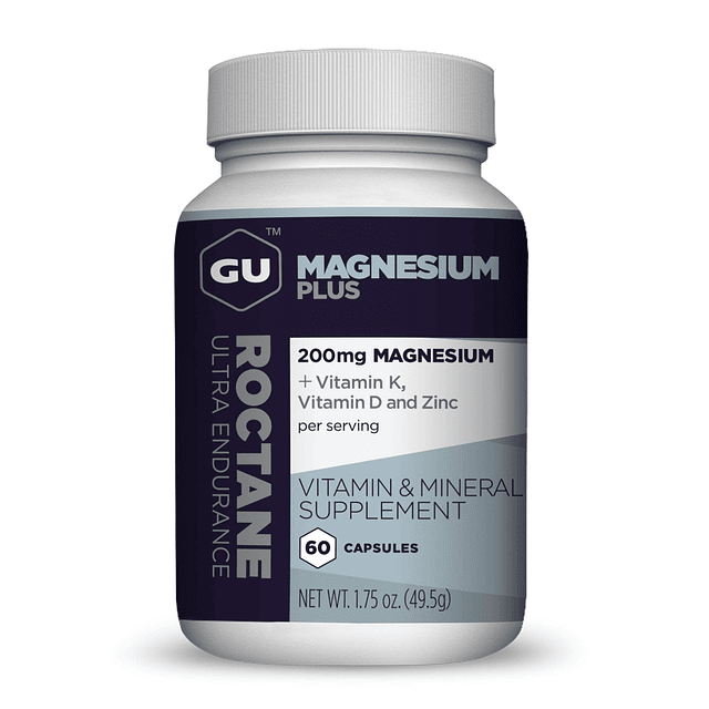 Cápsulas Energy Roctane Magnesium Plus con vitamina K, D y z