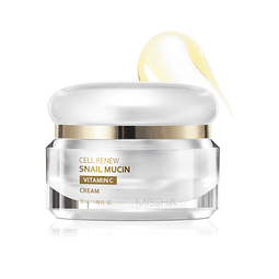 Cell Renew Crema de vitamina C con mucina de caracol, 1.69 o