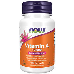 Now Foods Vitamina A 10.000 UI 100 Geles