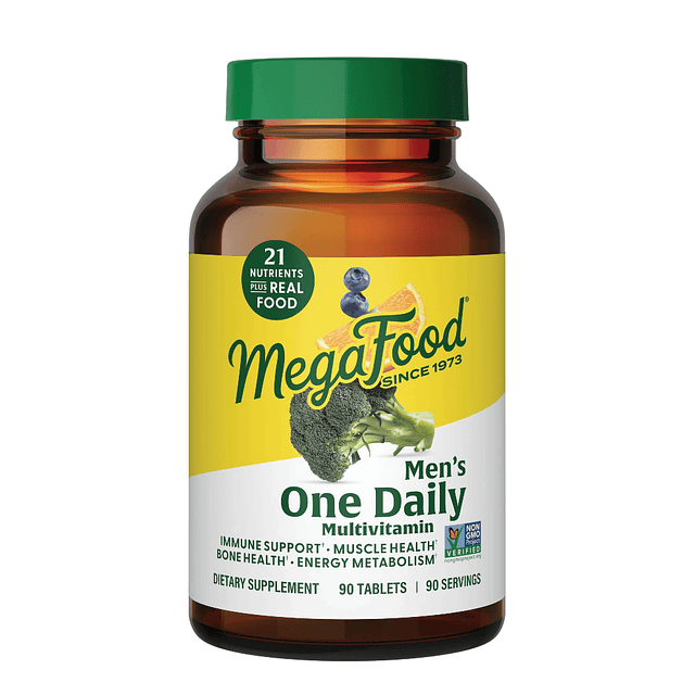 Men's One Daily Multivitamin con zinc, selenio, vitaminas B,