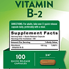 Vitamina B2 de la verdad de la naturaleza | 100 mg | 100 Cáp