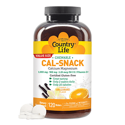 Cal-Snack Obleas masticables de suplemento de calcio y magne